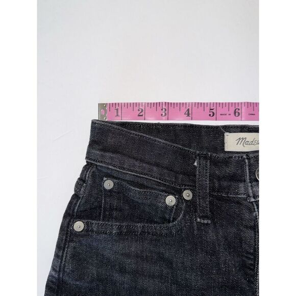Madewell The Mom Jean Black High Rise Stretch Casual Comfort Minimalist Ankle 25 - Picture 10 of 16